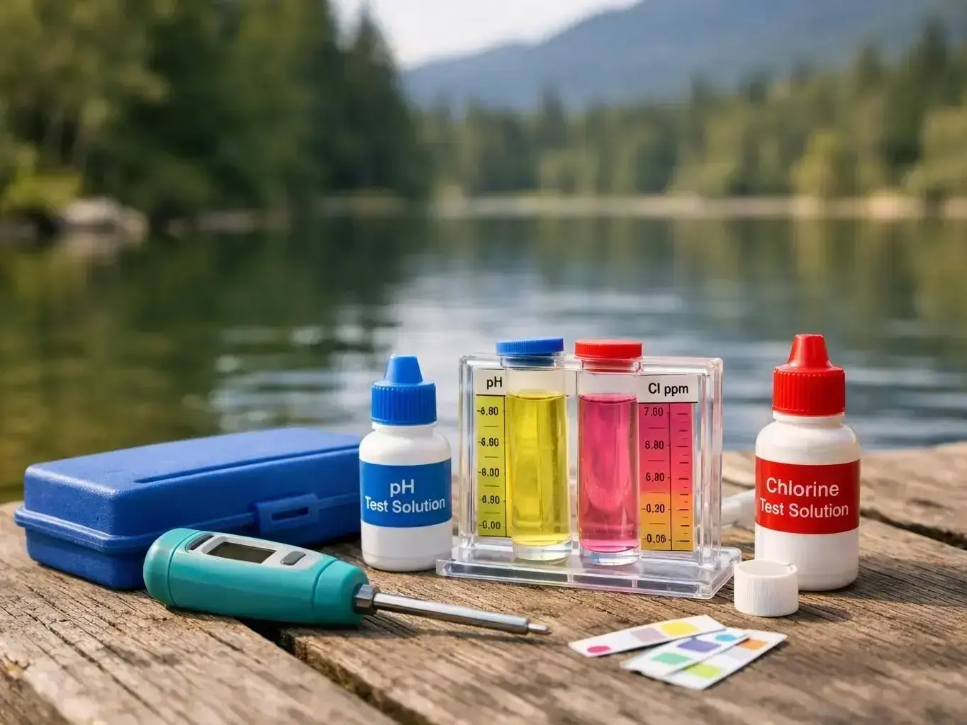 Professional Water Testing & Pool Chemicals services by Trevi Pools and Spas in West Kelowna, British Columbia &mdash; licensed Swimming Pool Service provider